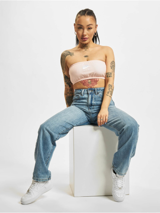 Nike Tops sans manche Air Pique Bandeau rose